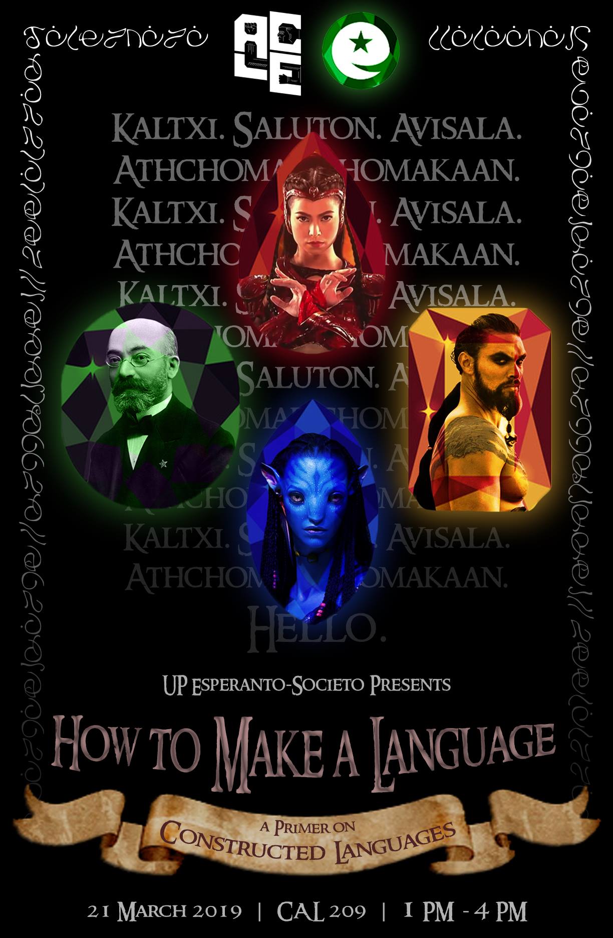 How to Make a Language: A Primer on Constructed Languages, ACLE 2nd Semester 2018-2019